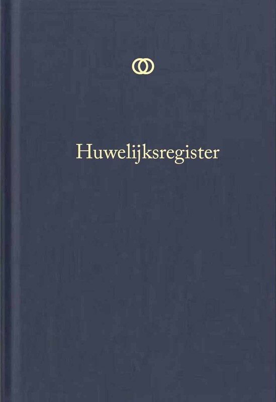 Omslag van boek: Huwelijksregister